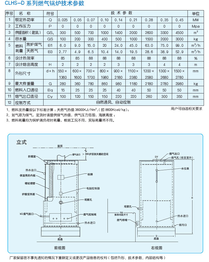 CLHS-D立式燃?xì)獬簾崴仩t