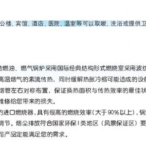 CWNS燃氣（油）常壓熱水鍋爐